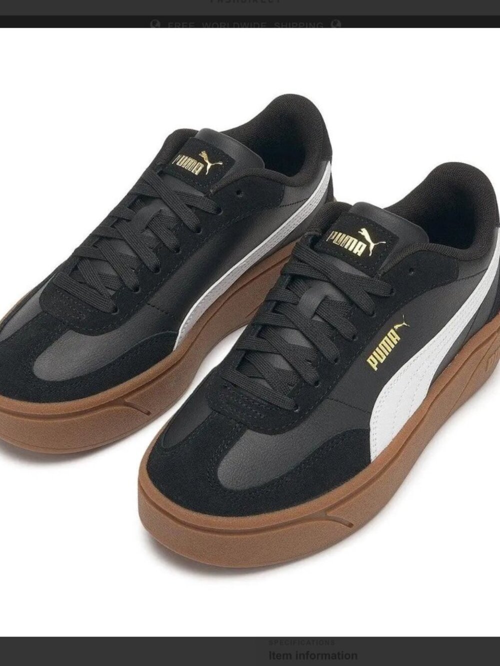 Puma Womens Club II Era Platform Sneakers SZ 7.5